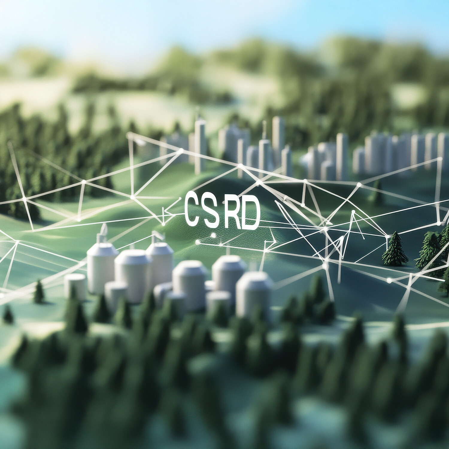 Abstract image of interconnected infrastructure (CSRD)